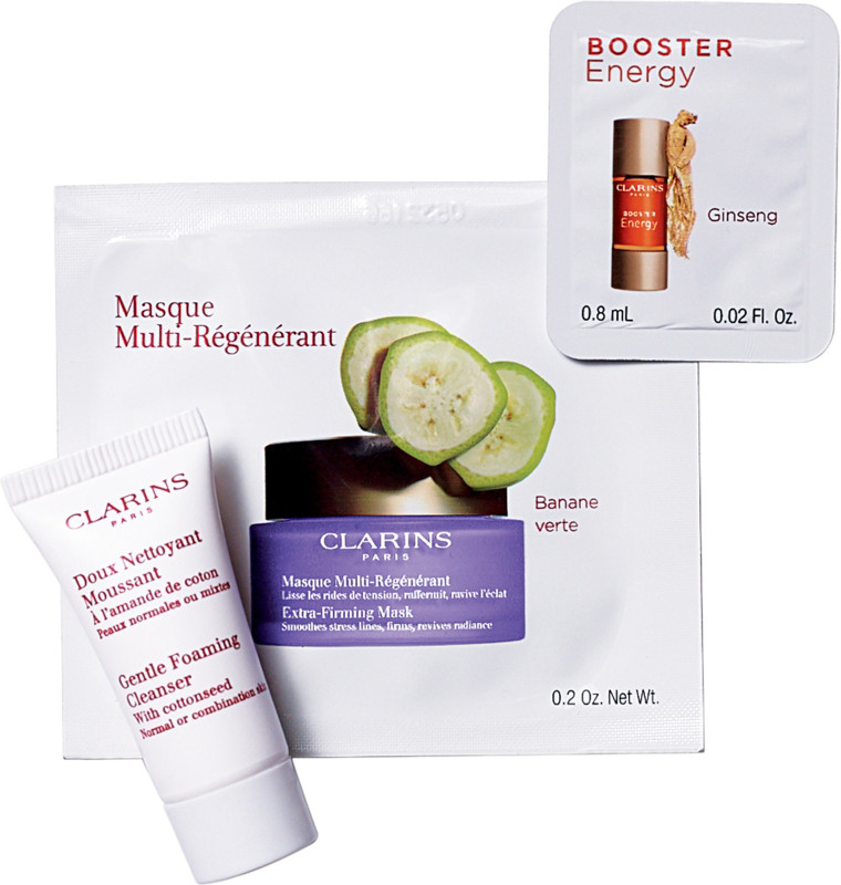 Receive a free 3-piece bonus gift with your $60 Clarins purchase