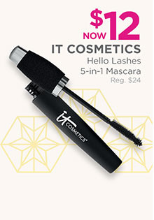Hello Lashes 5-in-1 Mascara is now $12, regular $24.