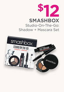 Smashbox Studio-On-The-Go Shadow & Mascara set is $12.