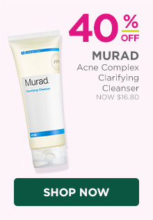 Murad Acne Complex Clarifying Cleanser is 40% off, regular $28.