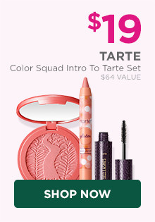 Tarte Color Squad Intro To Tarte Set is $19, a $64 value.