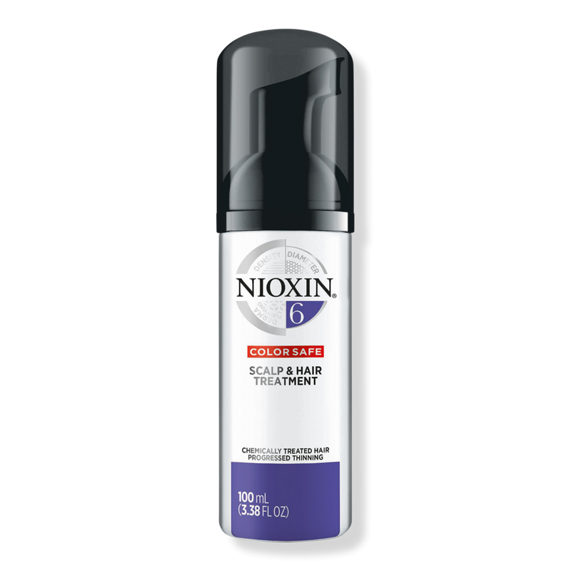 Nioxin System 6 Scalp & Hair Leave-In Treatment for Chemically Treated Hair with Progressed Thinning - 3.4 fl oz