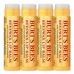 Image result for Burt's Bees Beeswax Lip Balm 4 Pack