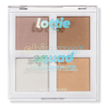 Lottie London Shimmer Squad Powder Highlighter Quad 