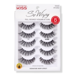 Kiss So Wispy 5 pair lashes #11, multipack 