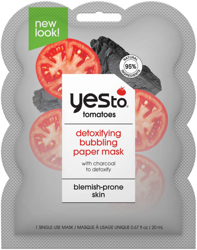 picture of Sukin Yes to Tomatoes Charcoal Bubbling Paper Mask