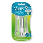 Gillette Venus Extra Smooth Green Disposable Women's Razors-2 Ct 