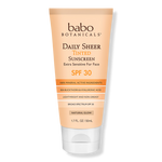 Babo Botanicals Daily Sheer Tinted Mineral Sunscreen SPF 30 Fragrance Free for Sensitive Skin 