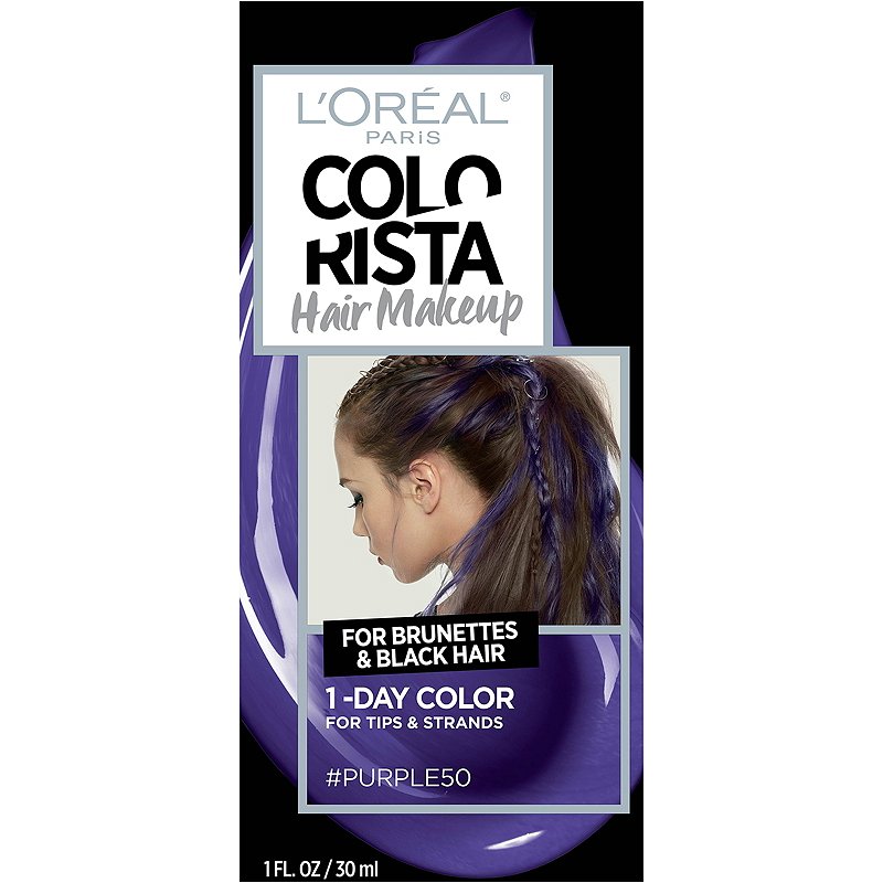 L Oreal Colorista Hair Makeup 1 Day Hair Color For Brunettes And