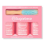 Sugarbearhair Women's Multi Vegan Gummies 3 Month Supply Set 