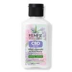 Hempz Travel Size Fresh Fusions Velvet Lavender & Pink Peony CBD Herbal Body Moisturizer 