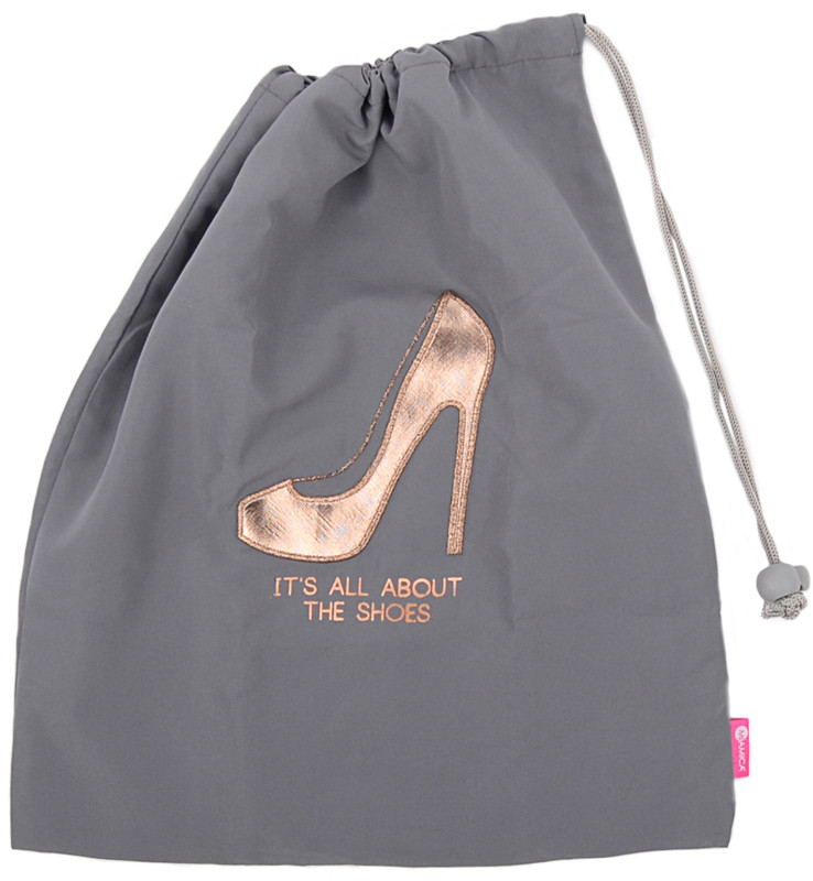 rose gold handbag and shoes