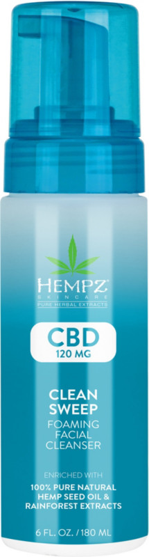 picture of HEMPZ CBD Clean Sweep Foaming Facial Cleanser