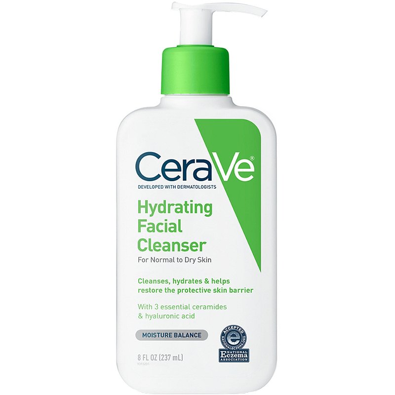CeraVe Hydrating Facial Cleanser with Ceramides and Hyaluronic Acid 8.0 oz