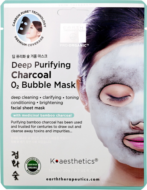 picture of EARTH THERAPEUTICS Deep Purifying Charcoal Bubble Mask