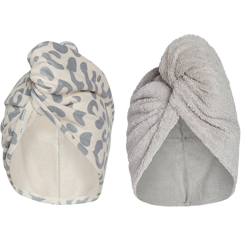 Hair Towel Turban with Loop and Button Fastener 2 Pack Hair Towel Wrap Super Absorbent Quick Drying Hair Towel Microfibre Hair Towel