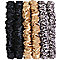 Slip Black, Leopard & Gold Pure Silk Skinny Scrunchies  #2