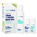SkinKick Naturally Smart Clear + Renew Kick Trio 