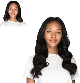 undefined | 18'' Clip-in Human Hair Extension