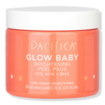 Pacifica Glow Baby Brightening Peel Pads 10% AHA + BHA 