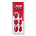Kiss Reddy Or Not imPRESS Color Press-On Manicure 