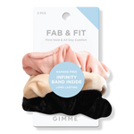 GIMME beauty Fab & Fit Velvet Scrunchies 