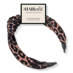 The Hair Edit Leopard Print Pleated Headband 