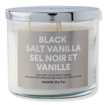 ULTA Black Salt Vanilla Scented Soy Blend Candle 