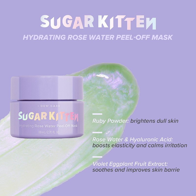 I Dew Care Sugar Kitten Hydrating Rose Water Peel-Off Mask | Ulta Beauty