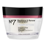 No7 Restore & Renew Face & Neck Multi Action Fragrance Free Day Cream SPF 30 