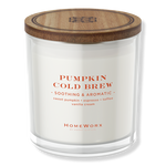 HomeWorx Pumpkin Cold Brew 3 Wick Candle 