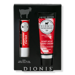 Dionis Peppermint Goat Milk Hand Cream & Lip Balm Gift Set 