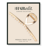 The Hair Edit Gold French Twist Claw Clip 
