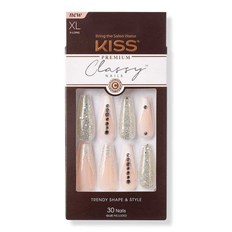 KISS Premium Classy Fake Nails - Sophisticated - 30ct