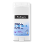 Neutrogena Ultra Sheer SPF 50 Zinc Mineral Sunscreen Stick 