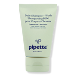 Pipette Travel Size Fragrance Free Baby Shampoo + Wash 