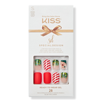 Kiss My Santa Claus Special Design Holiday Fake Nails 