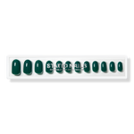 Static Nails Emerald Noir Round Reusable Pop-On Manicures 