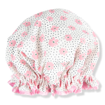 The Vintage Cosmetic Company Floral Print Lined Shower Cap 