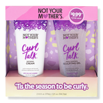 Not Your Mother's Curl Talk Holiday Gift Set, Sculpting Gel and Defining Cream 