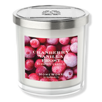 HomeWorx Cranberry Vanilla Frost 3-Wick Scented Candle 