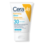CeraVe Hydrating for Face and Body Sheer Sunscreen SPF 30 