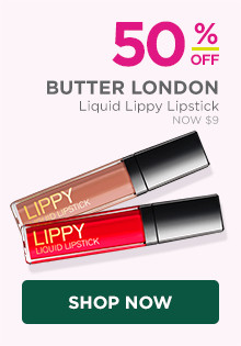 50% off butter LONDON Liquid Lippy Lipstick.