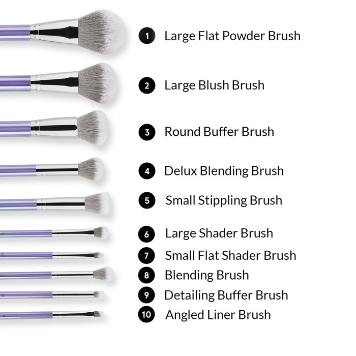 BH Cosmetics Hello Holo - 10 Piece Brush Set | Ulta Beauty
