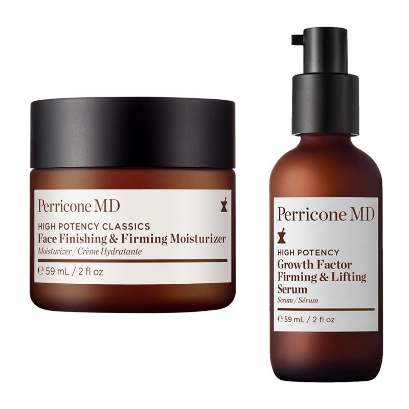 Shop Ulta Beauty’s 21 Days of Beauty and receive 50% off Perricone MD* High Potency Classics: Face Finishing & Firming Moisturizer & High Potency Growth Factor Firming & Lifting Serum