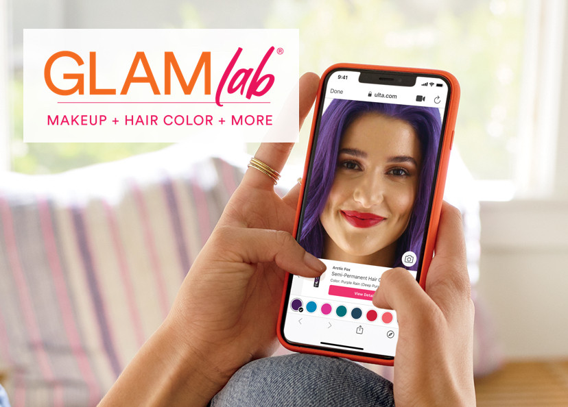 Download Ulta Beauty’s app and use GLAMlab® to try on looks virtually.