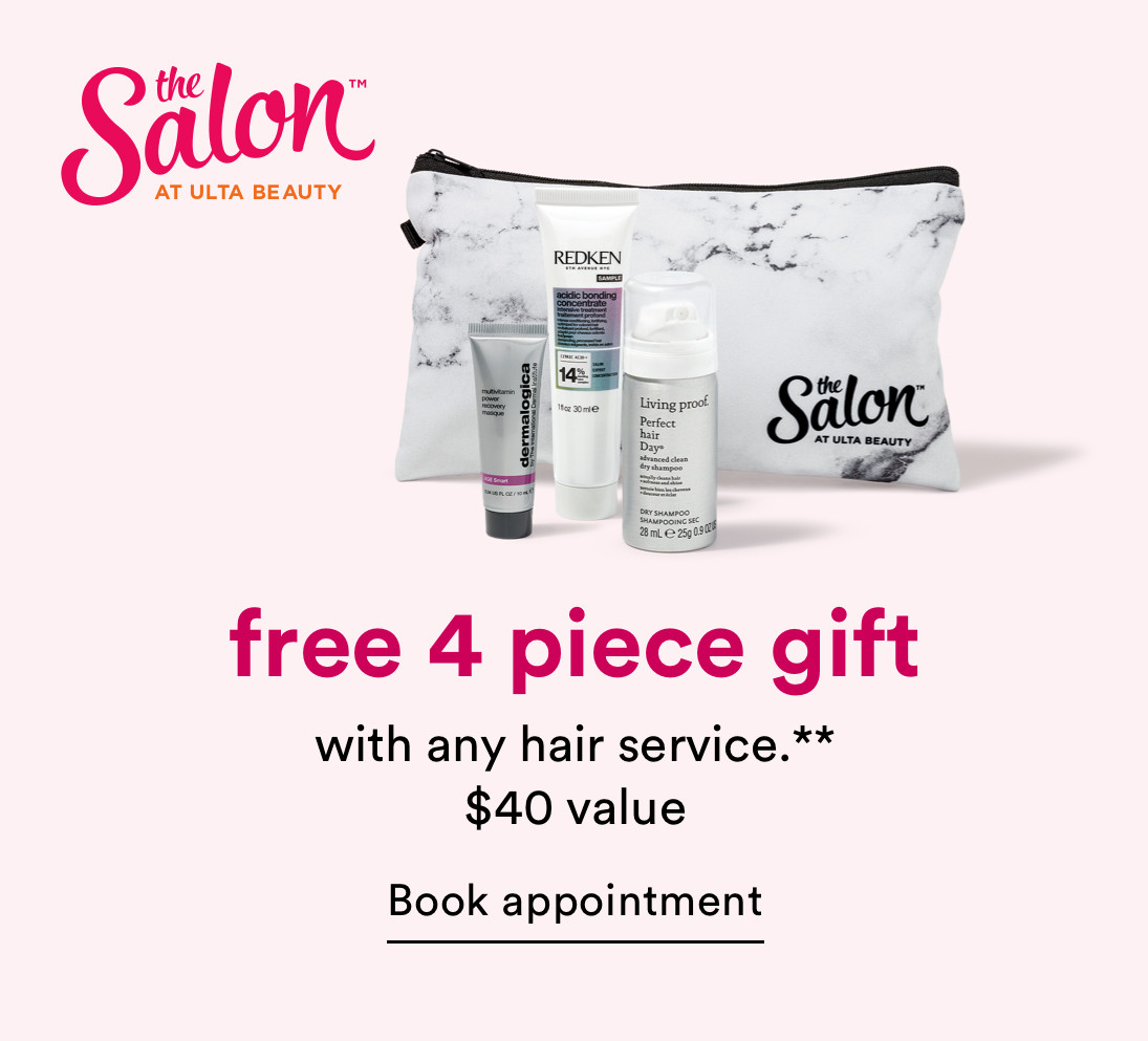 Free 4-Piece Hair Care Gift with any Service at the Salon at Ulta Beauty