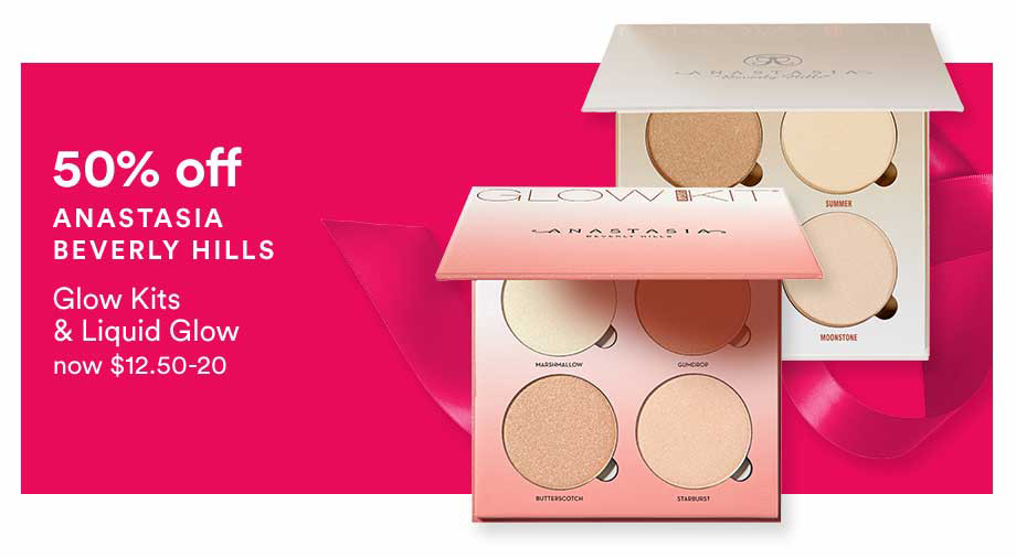 50% OFF ANASTASIA BEVERLY HILLS Glow Kits NOW $12.50-20